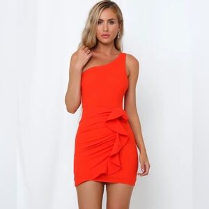 Hello Molly Backstage Passes Bright Red Dress